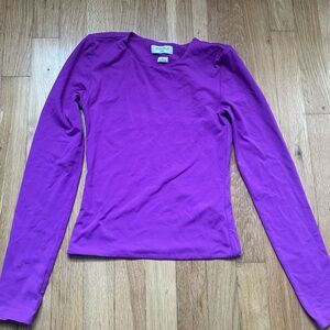Aritzia Fitted Purple Long Sleeve Tee